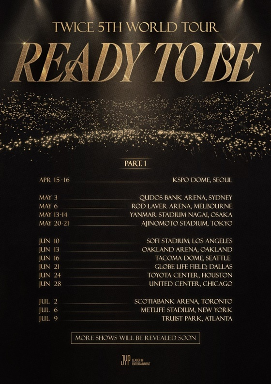 'TWICE 5TH WORLD TOUR 'READY TO BE' Poster Revealed