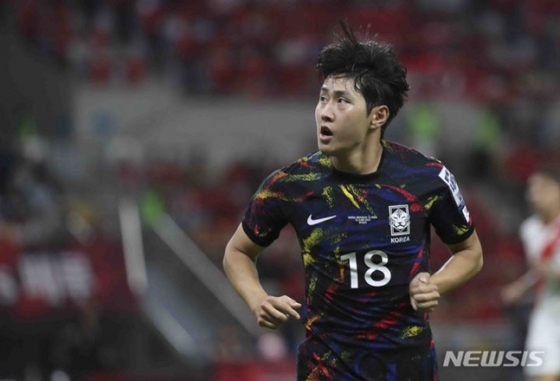 Lee Kang-in, atacante da seleção coreana de futebol.  /imagem = Notícias